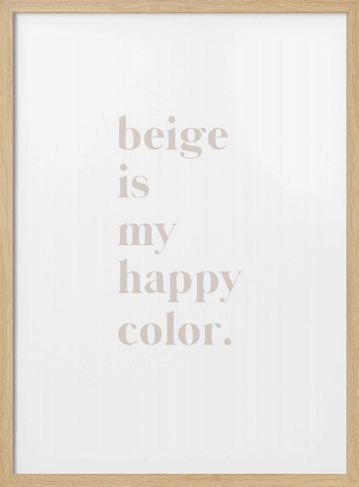 Beige Bliss | Poster