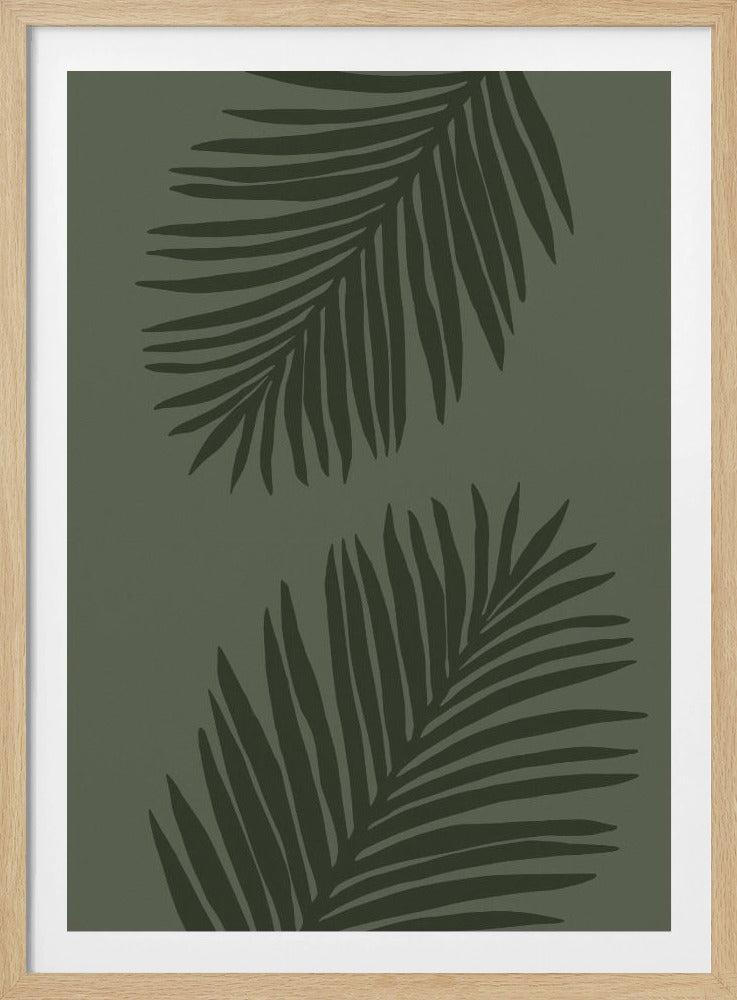 PALM LEAF 05 ALL GREEN | Poster