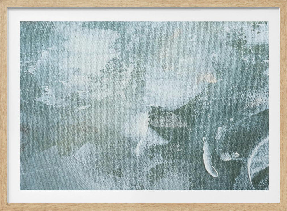 Green and White Acrylic | Poster