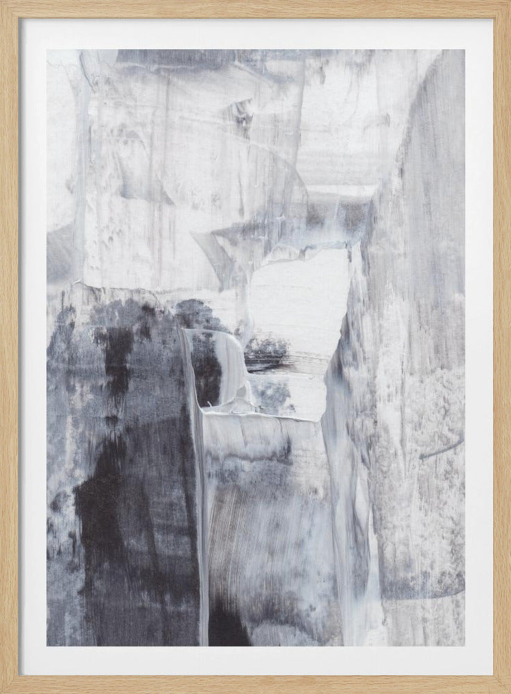 Monochrome Brushstrokes | Poster