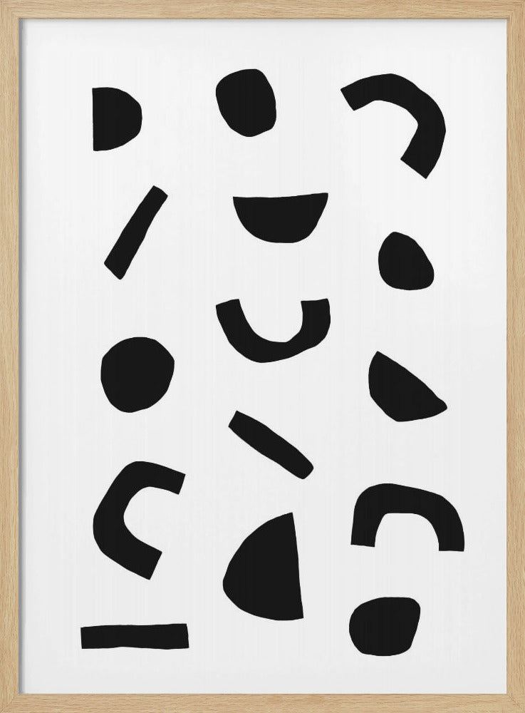 Black Shapes Dance | Poster