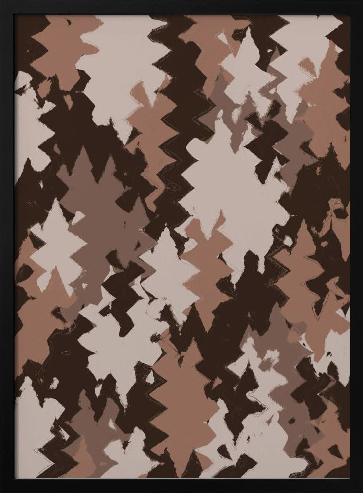 Zigzag Earth Tones | Poster