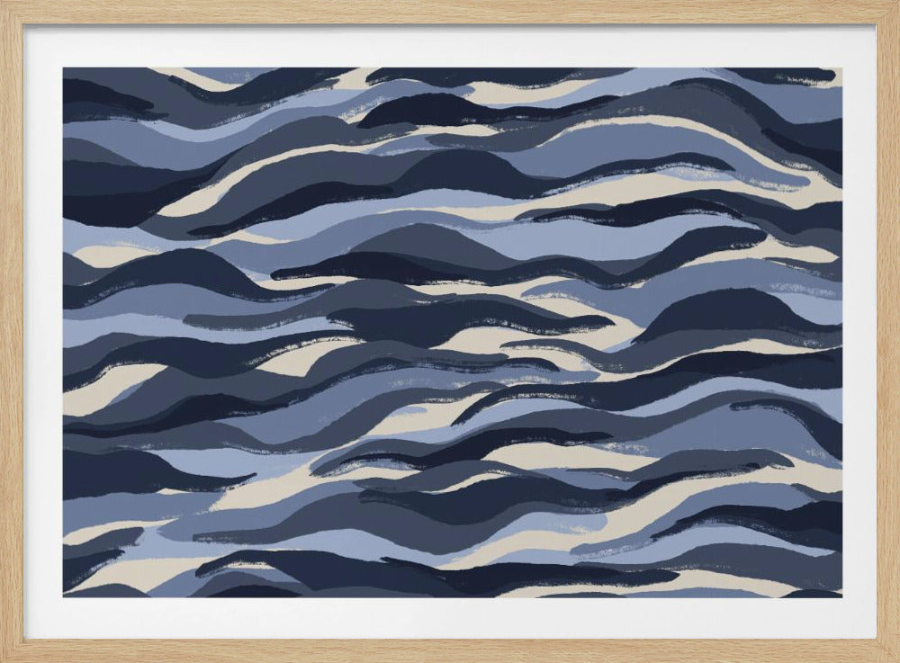 Waves of Indigo | Poster