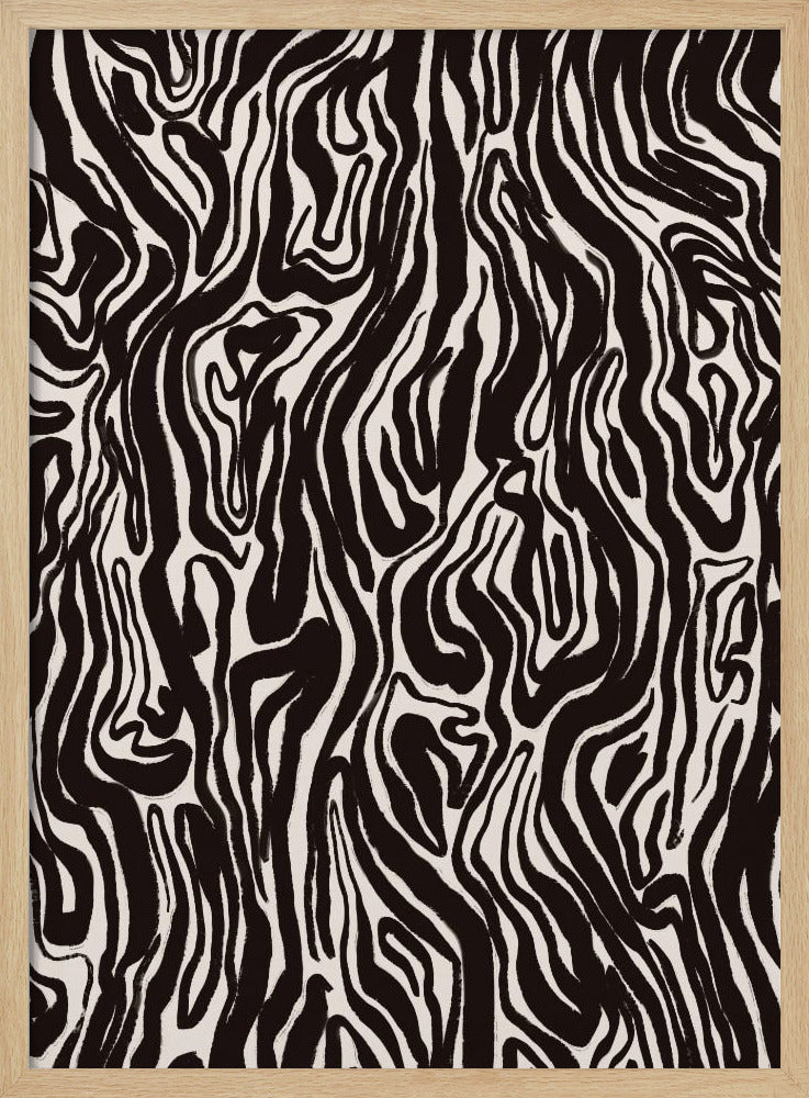 Zebra Waves | Poster
