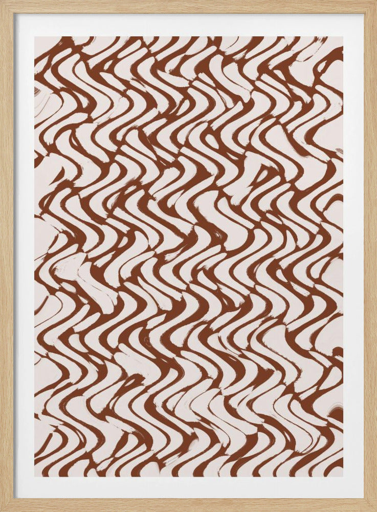 Wave of Mocha Lines | Poster