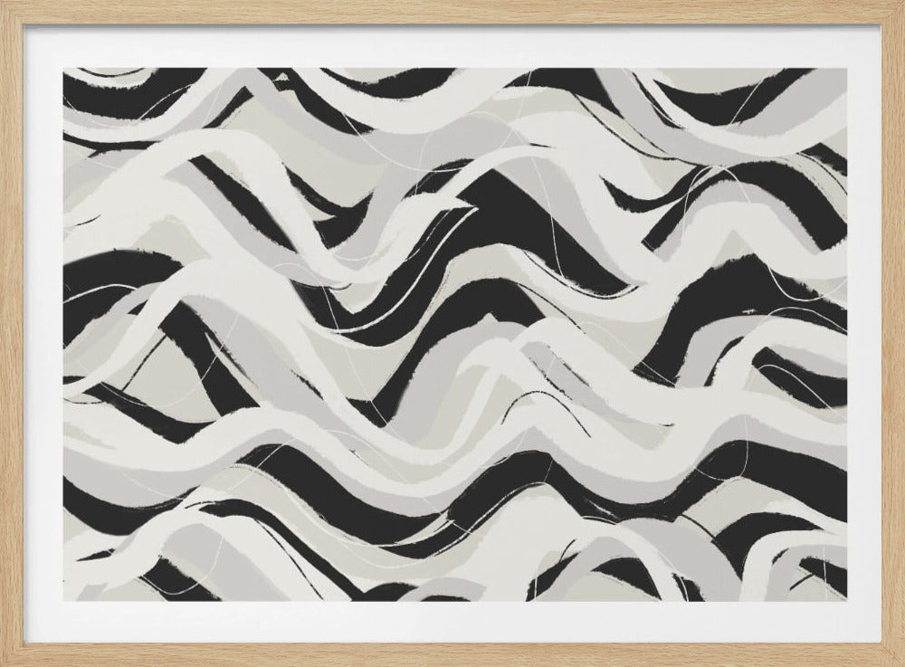 Monochrome Waves | Poster