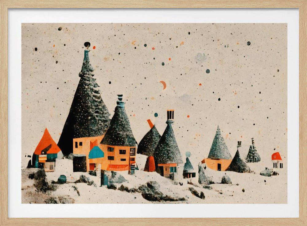 “Whimsical Village” | Poster