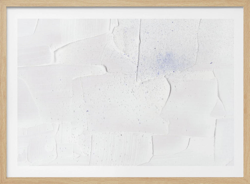White Calm Textured | Poster