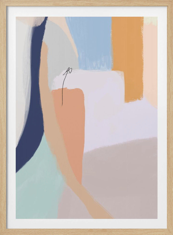 Soft Pastel Hues and Bold Brushstrokes | Poster