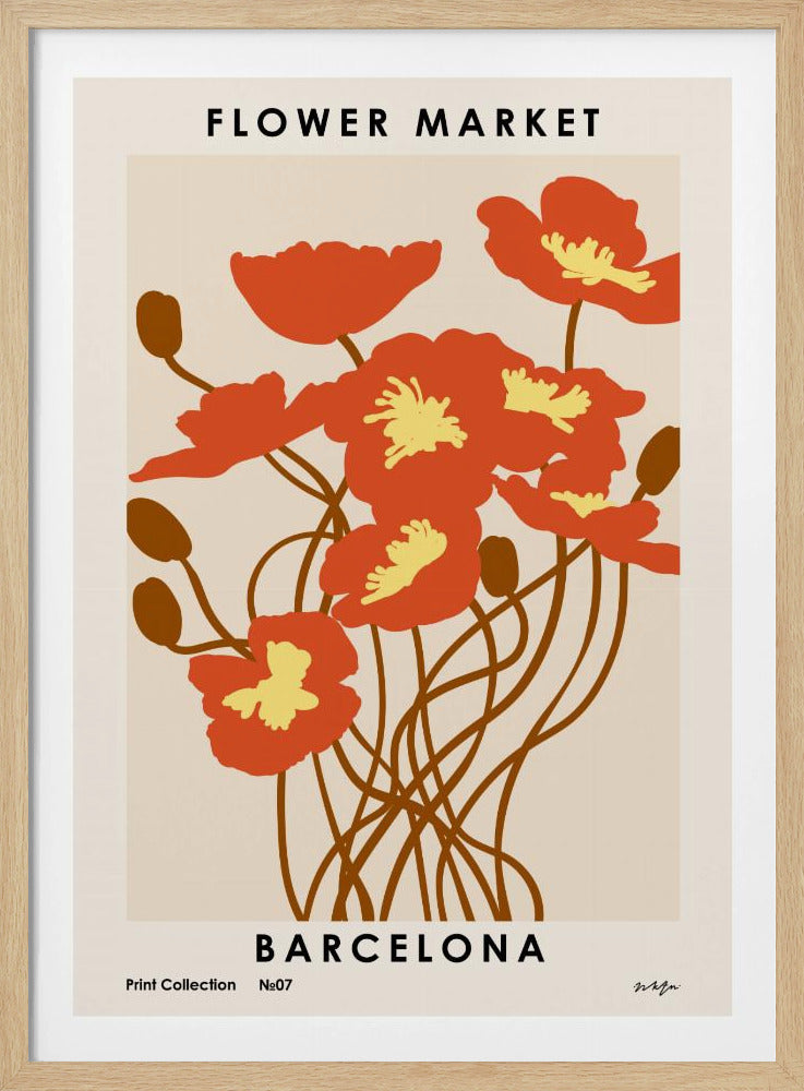 Flower Market. Barcelona | Poster