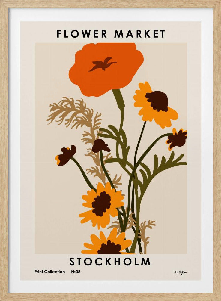 Flower Market. Stockholm | Poster