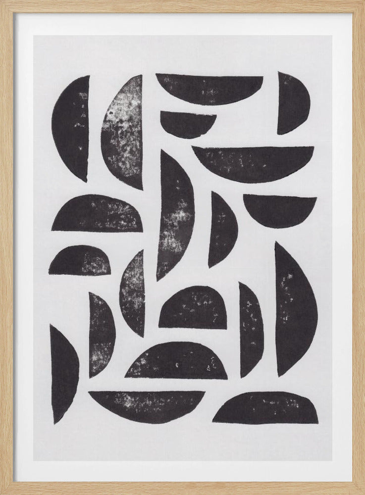 Linocut Abstract #7 | Poster