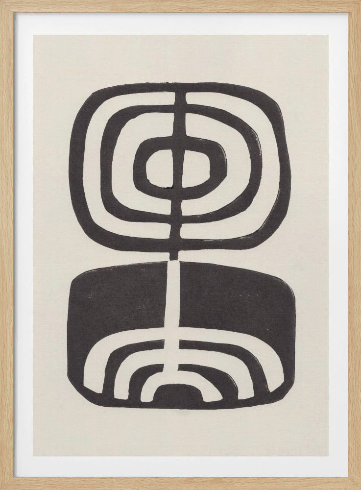 Modern Plant / Lino Print | Poster