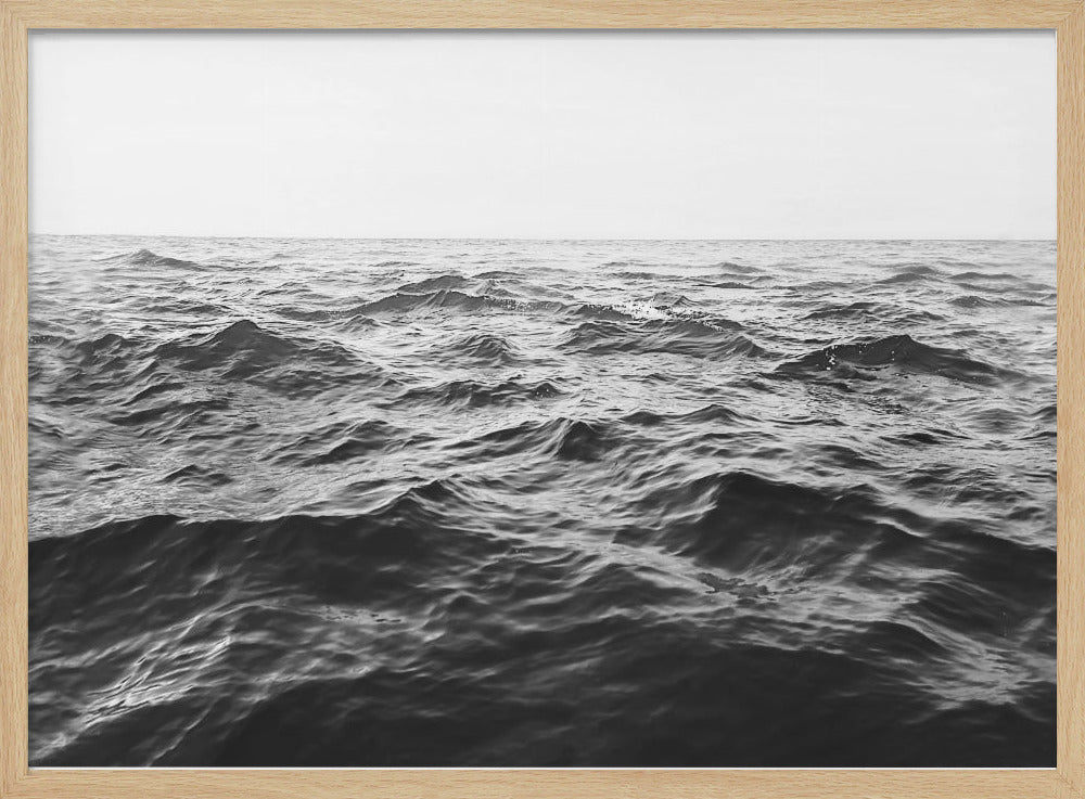 Wavy Horizon BW | Poster