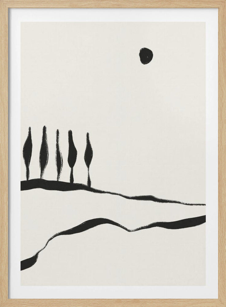 Minimal Line Landscape #1 | Poster
