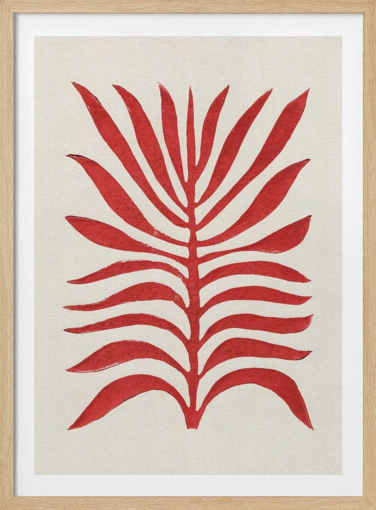 Red Branch / Lino Print | Poster