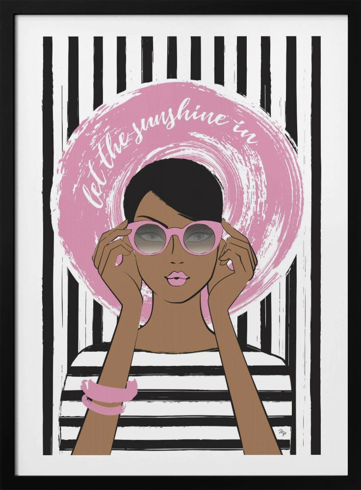 Woman in Pink Sunglasses | Poster