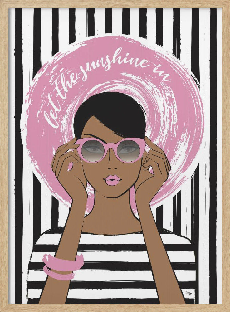Woman in Pink Sunglasses | Poster