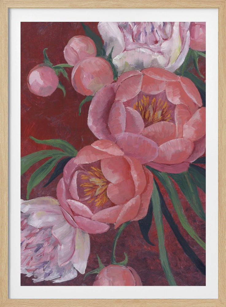 Nevaeh peonies | Poster
