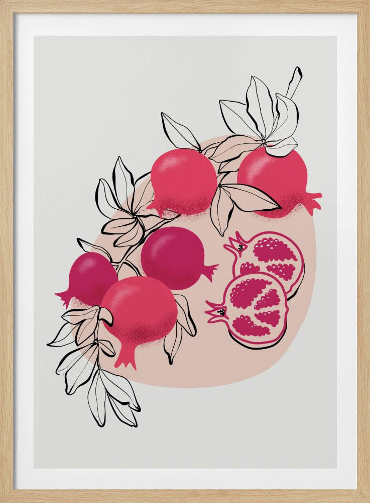 Fathia pomegranates | Poster