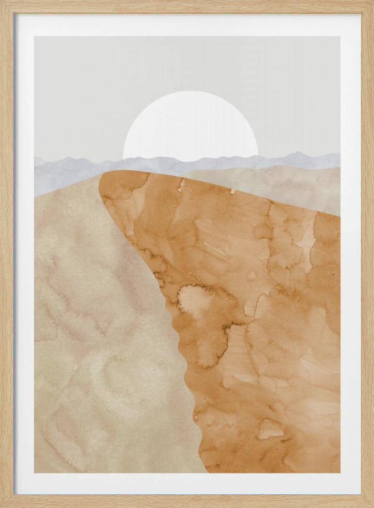 Sand dune and moon | Poster