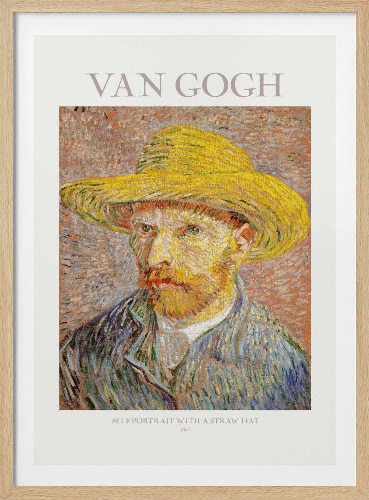 Self Portrait With Straw Hat | Poster