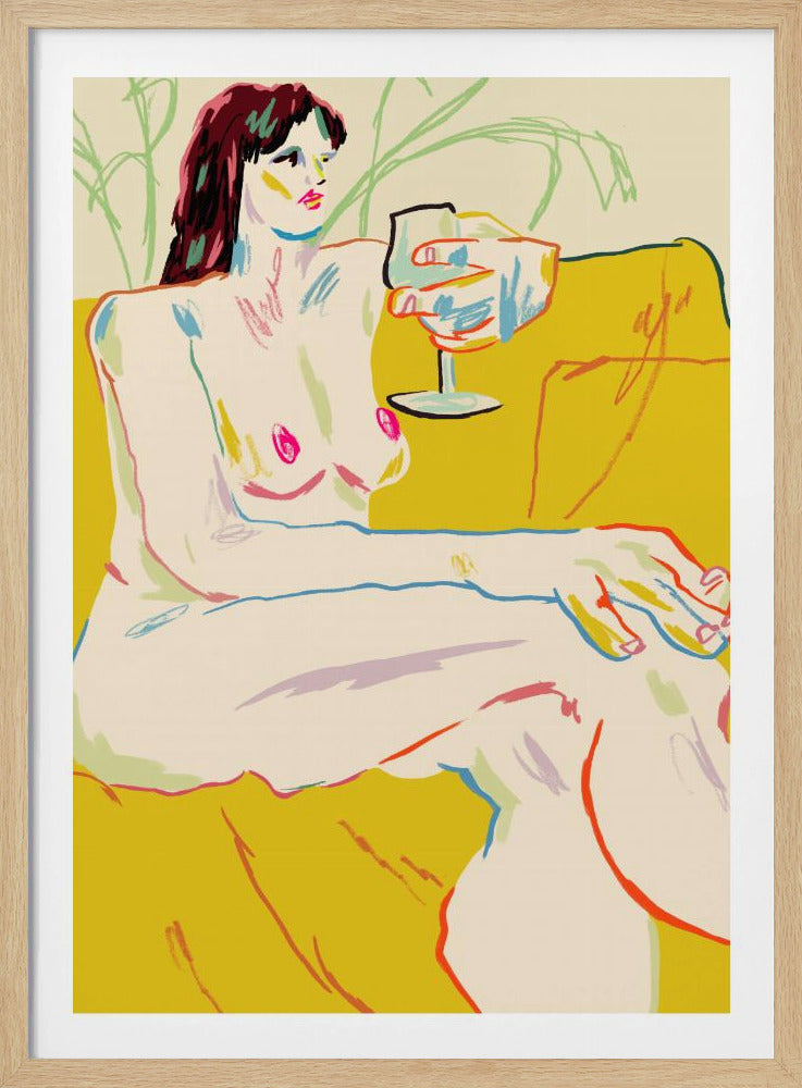 Girl With A Wineglass | Poster