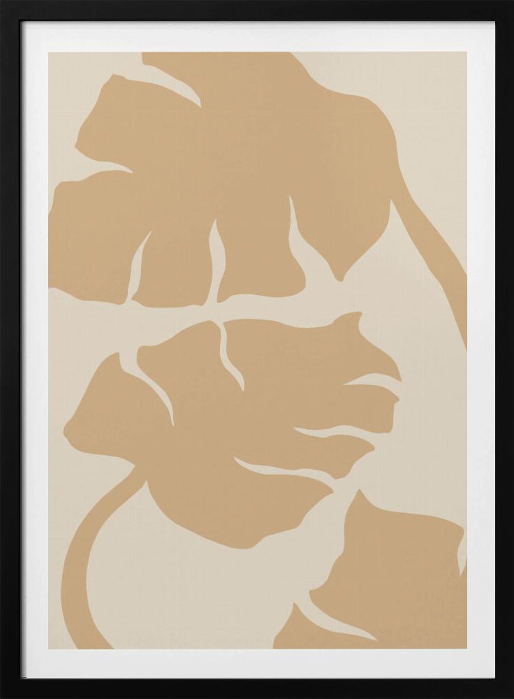 Monstera Soft orange | Poster