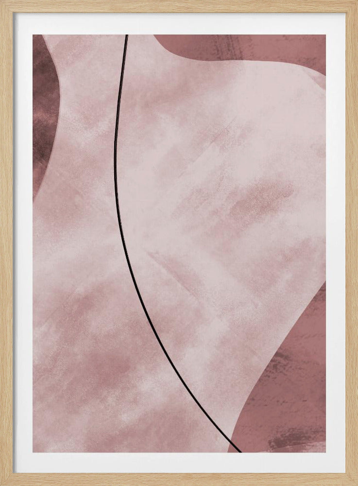 Abstract Shapes Pink | Poster