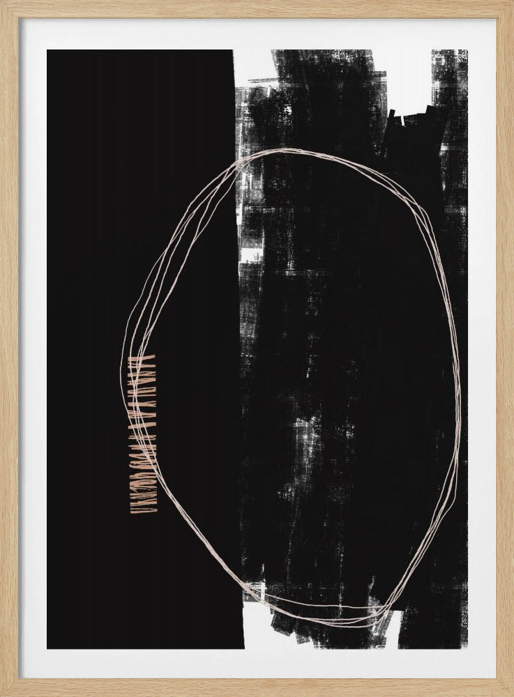 Abstract Black And White Artwork | Poster