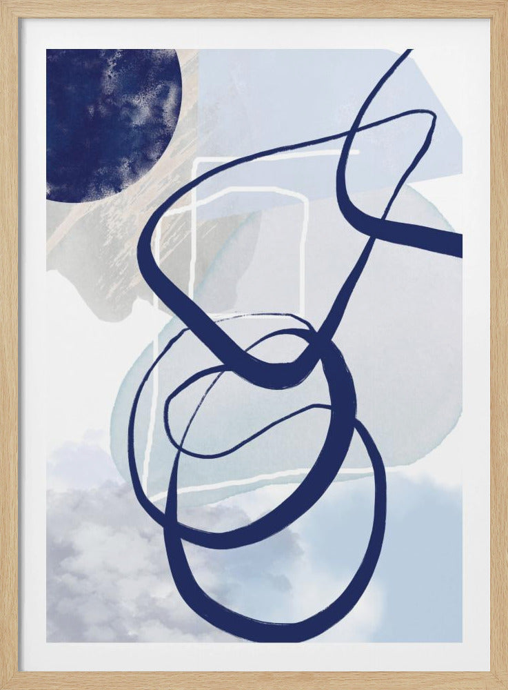 Lines of Blue-2 | Poster