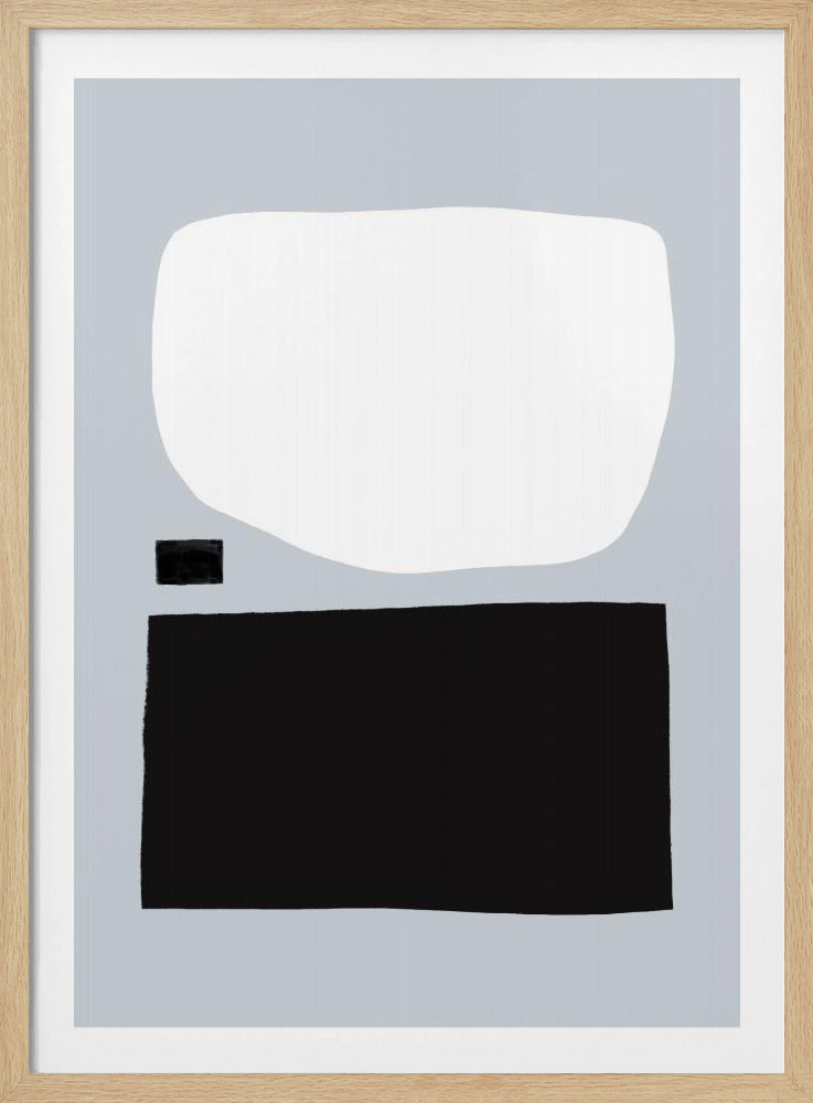 Geometric Shapes In Black And White | Poster