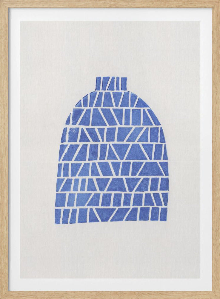 Linocut Vase #5 | Poster
