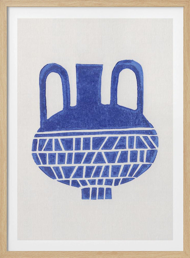 Linocut Vase #6 | Poster