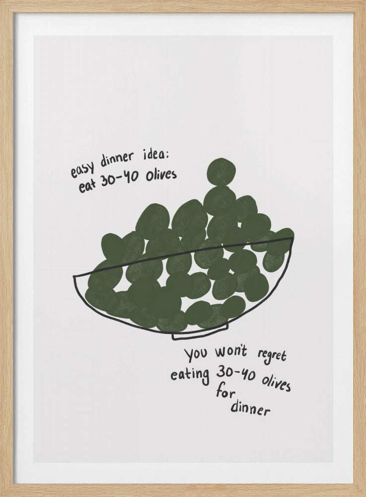 Olive Dinner Delight | Poster