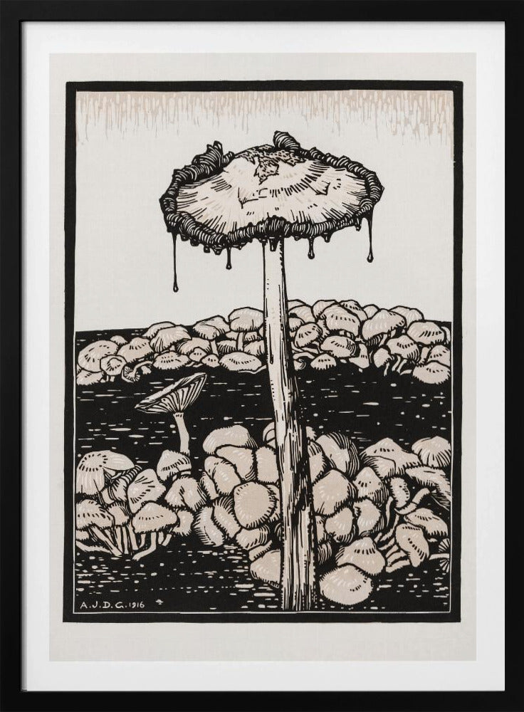 Dripping Mushroom 1916 | Poster