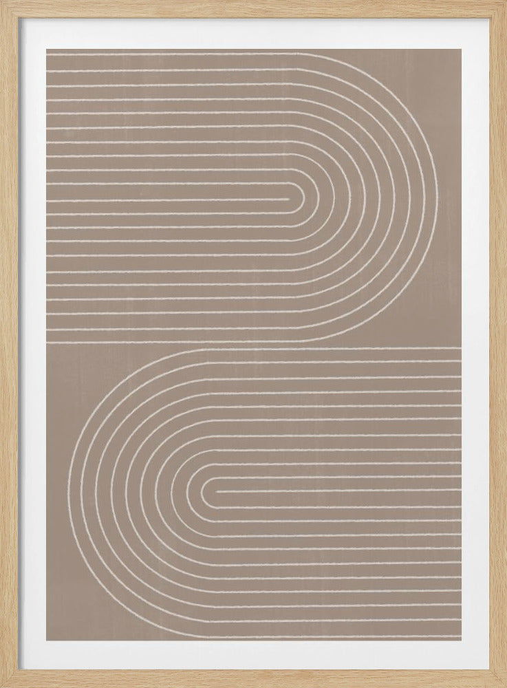 Curved Line Harmony | Poster