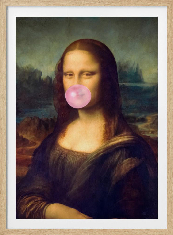 Mona Lisa Bubble Gum | Poster