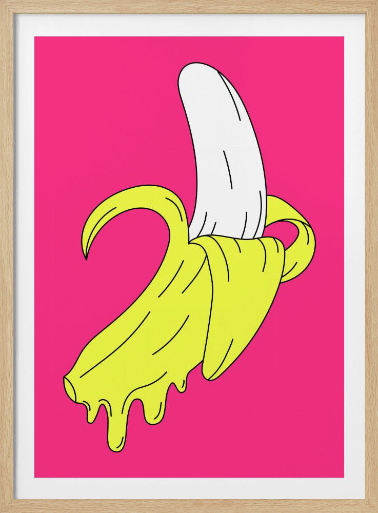 Melting Pink Banana | Poster