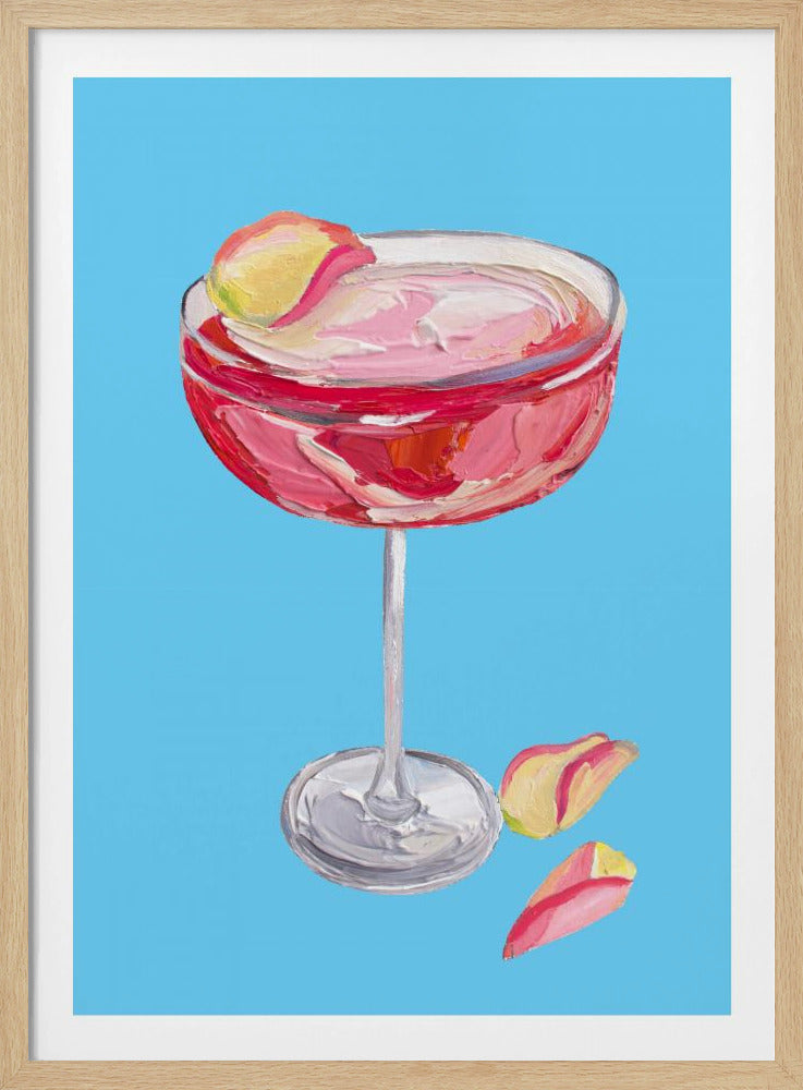Sparkling Rose Gin Cocktail | Poster