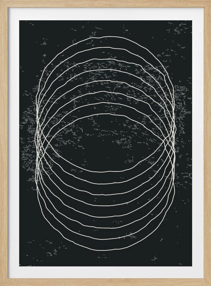 Black and White Circles | Poster