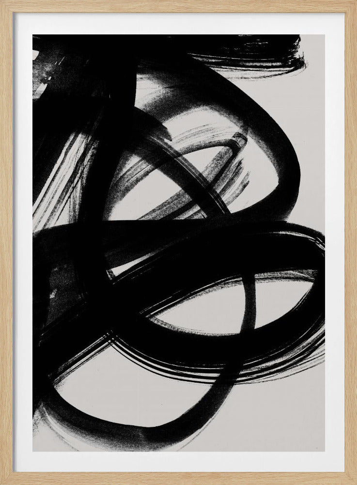 Abstract Brush Strokes 5 A1 | Poster