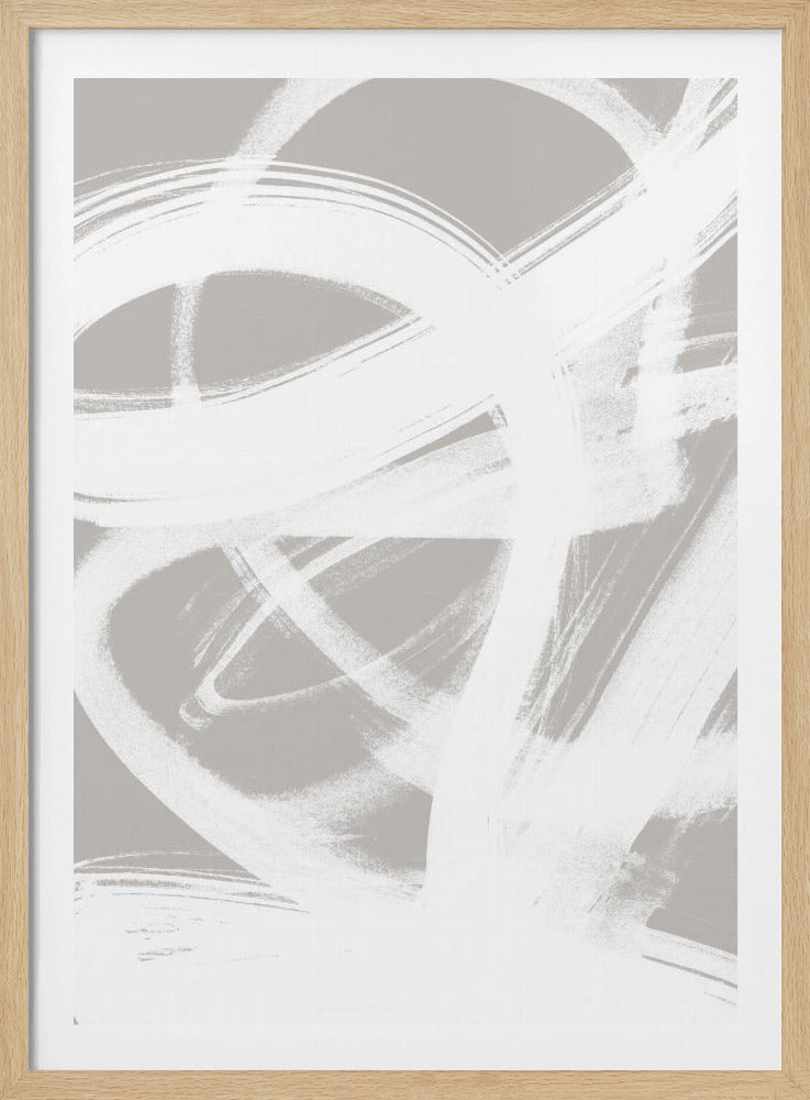Abstract Brush Strokes 6 A1 | Poster