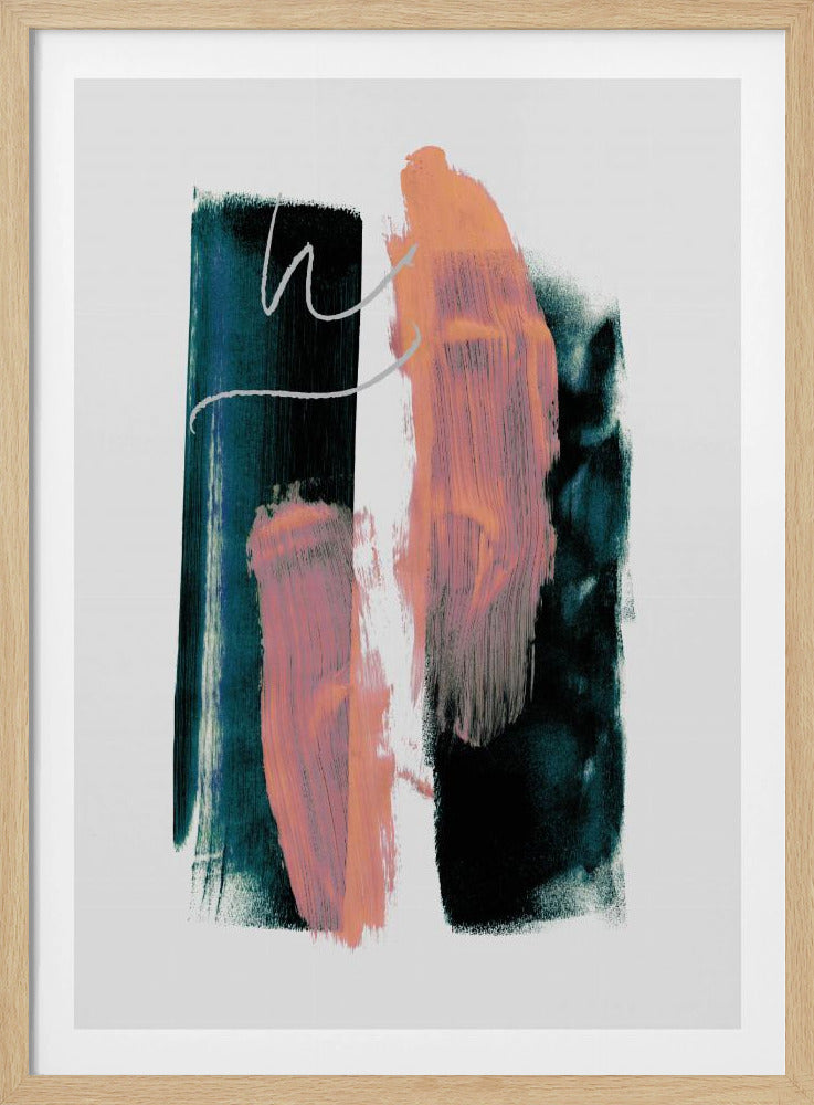 Abstract Brush Strokes 3x A1 | Poster