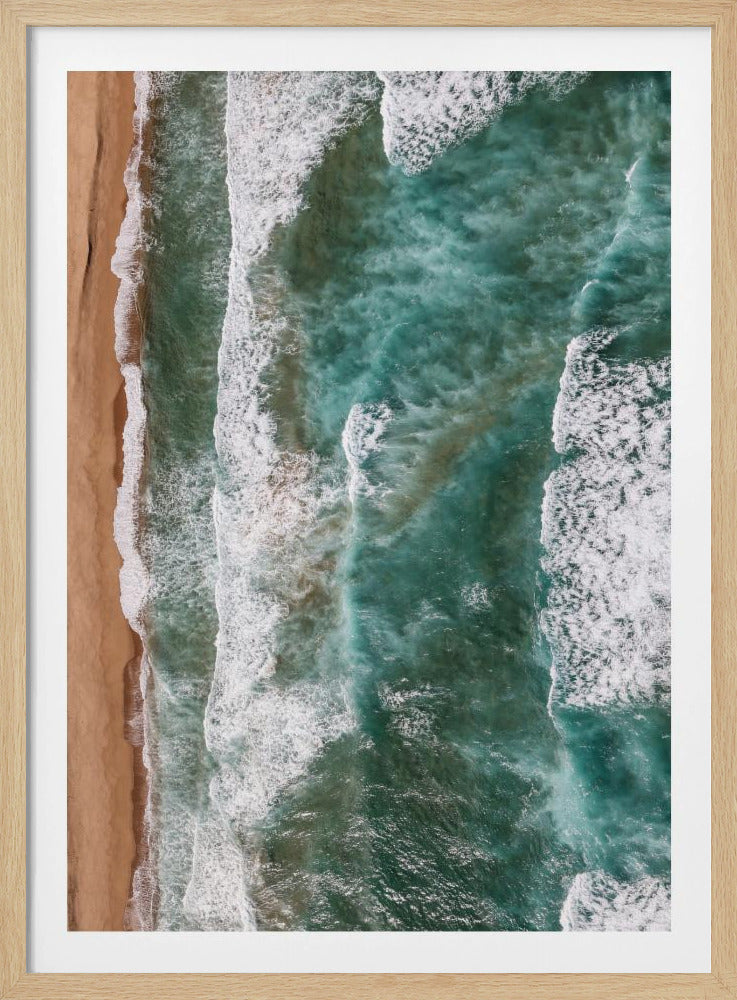 Waves Embrace Shore | Poster