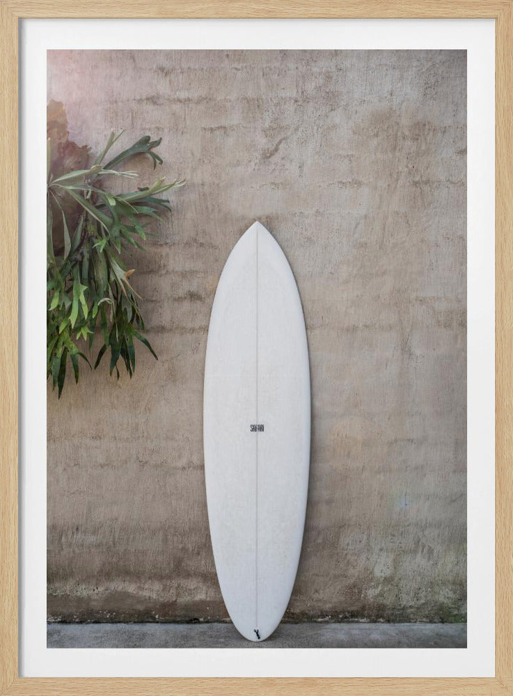 White Surfboard | Poster