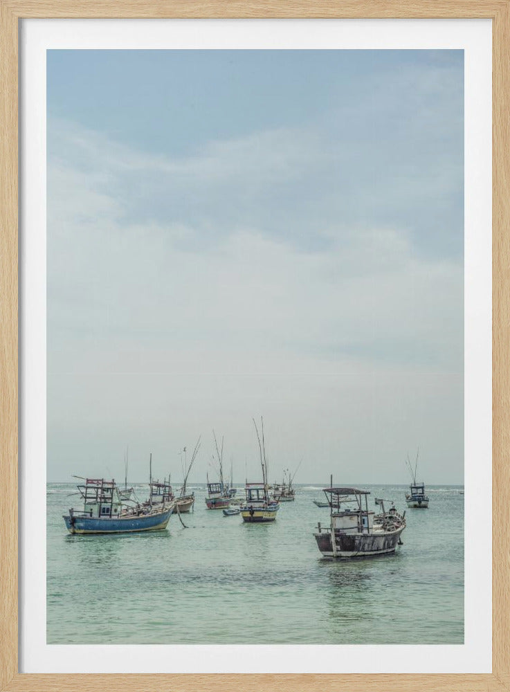 Tranquil Sea Vessels | Poster