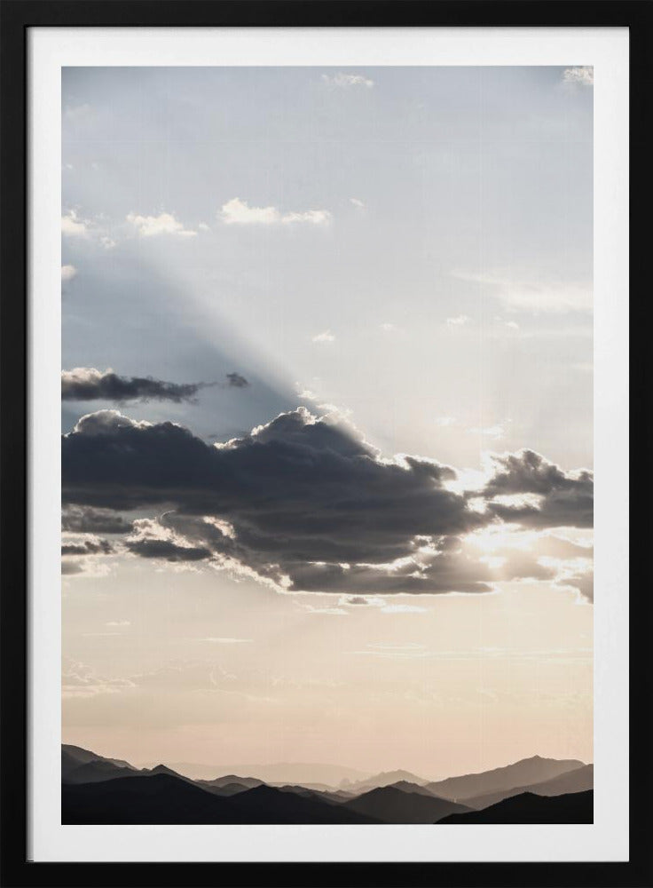 Mountain Landscape With Dramatic Clouds | Poster