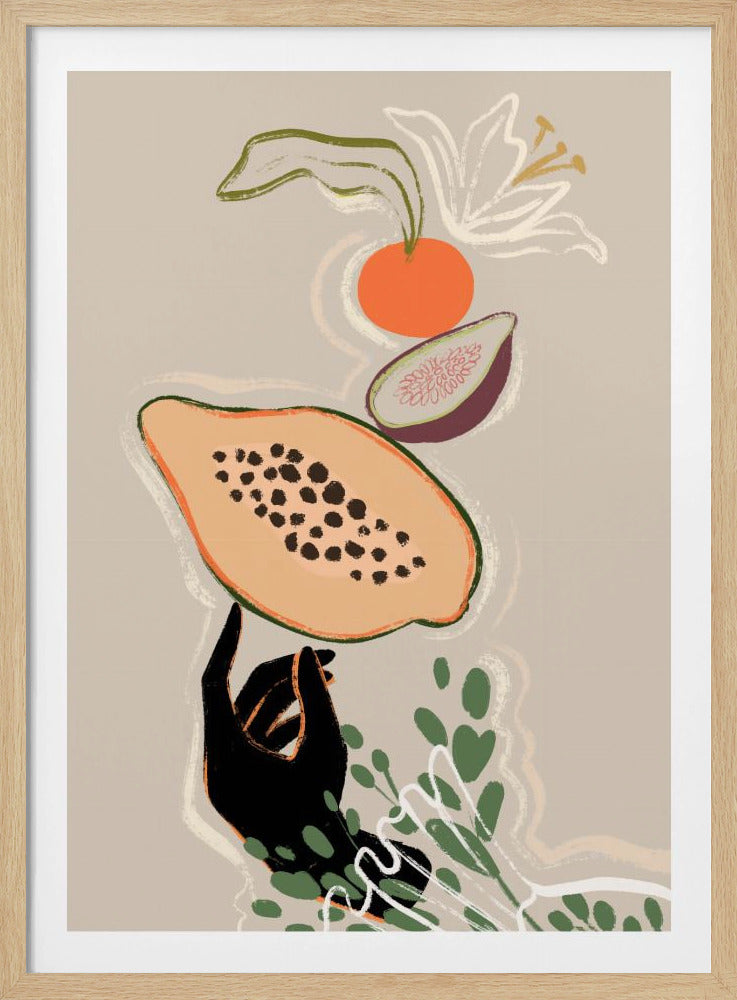 Balancing Fruits | Poster