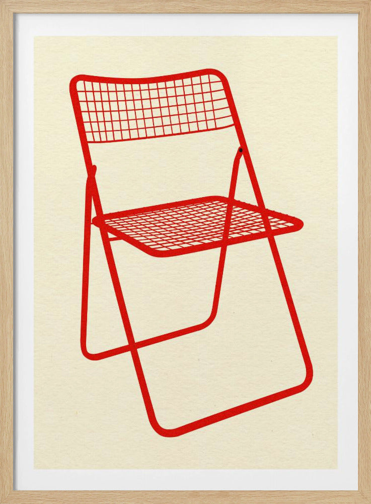 Ted Net Chair Red | Poster